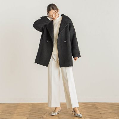 ミーテループカットシャギーコート