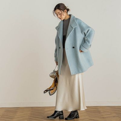 ミーテループカットシャギーコート