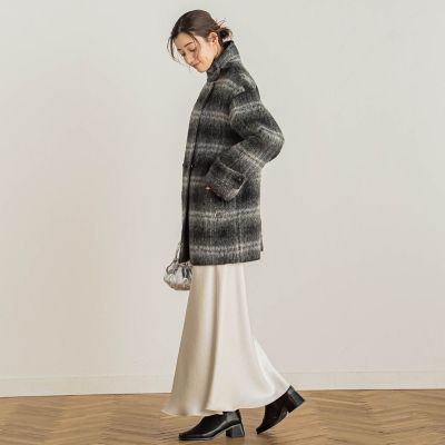 ＩＯＬＡＮＤＡシャギーチェックコート