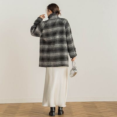 ＩＯＬＡＮＤＡシャギーチェックコート