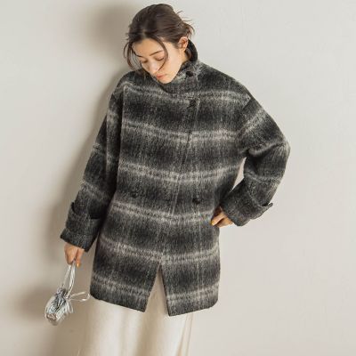 ＩＯＬＡＮＤＡシャギーチェックコート