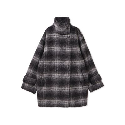 ＩＯＬＡＮＤＡシャギーチェックコート