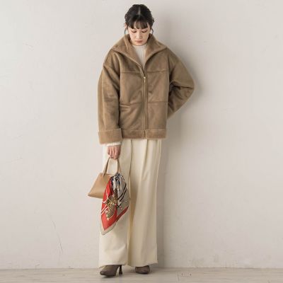 WEB限定】フェイクムートンファーコート | Droite lautreamont