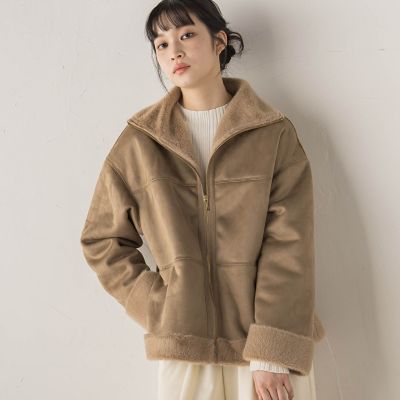 WEB限定】フェイクムートンファーコート | Droite lautreamont