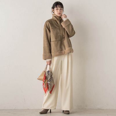 WEB限定】フェイクムートンファーコート | Droite lautreamont