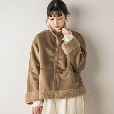 WEB限定】フェイクムートンファーコート | Droite lautreamont