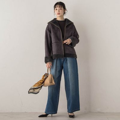 WEB限定】フェイクムートンファーコート | Droite lautreamont