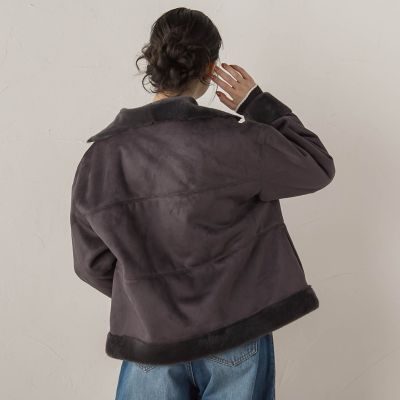 WEB限定】フェイクムートンファーコート | Droite lautreamont