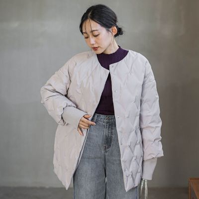 美品　ロートレアモン　ステッチレス　ダウンコート　チェスターコート ステッチレスダウンコート | Droite lautreamont (Women)/ドロワット