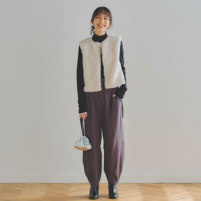 エコファーショートジレ | Droite lautreamont (Women)/ドロワット