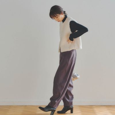 エコファーショートジレ | Droite lautreamont (Women)/ドロワット