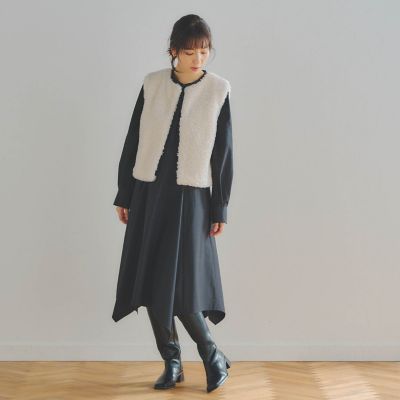 エコファーショートジレ | Droite lautreamont (Women)/ドロワット