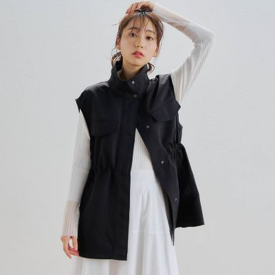 ＜Droite lautreamont (Women)＞スタンドカラーミリタリージレ≪洗濯機で洗える≫