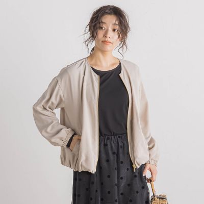 WEB限定】タンブラーオックスZIPブルゾン≪手洗い可能