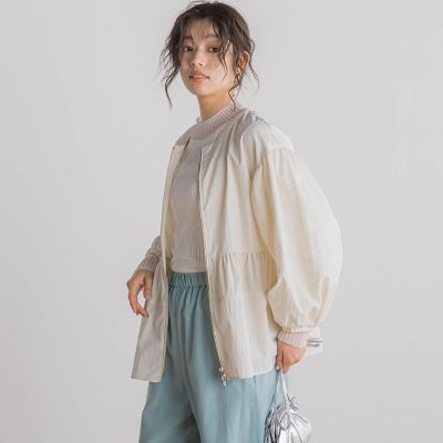 Ｐ／Ｎヴィンテージリズペプラムブルゾン≪手洗い可能≫