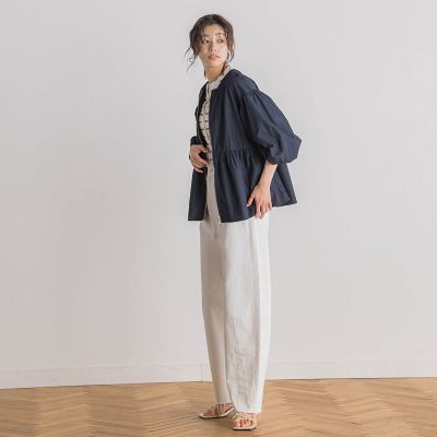 Ｐ／Ｎヴィンテージリズペプラムブルゾン≪手洗い可能≫