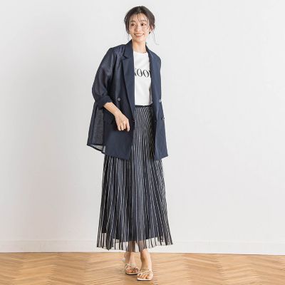 シアー麻調合繊ジャケット≪手洗い可能≫
