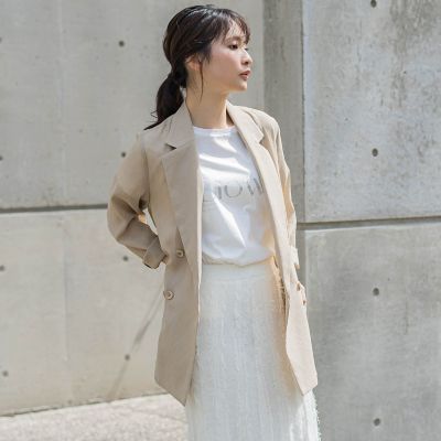 ＜Droite lautreamont (Women)＞シアー麻調合繊ジャケット≪手洗い可能≫