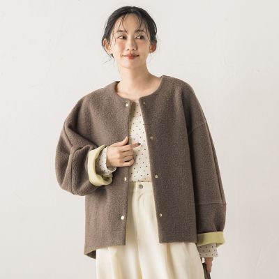 イタリアンエアリーボンディングジャケット | Droite