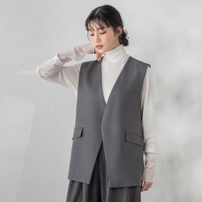 ストレッチツイルジレ≪手洗い可能≫ | Droite lautreamont (Women