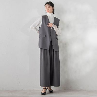 ストレッチツイルジレ≪手洗い可能≫ | Droite lautreamont (Women