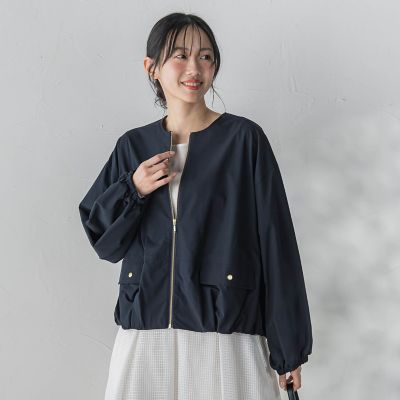 WEB限定】2WAYサーブルクロス撥水ブルゾン | Droite