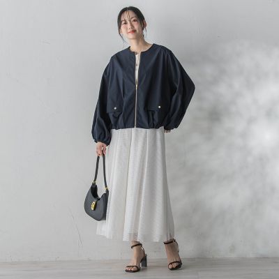 WEB限定】2WAYサーブルクロス撥水ブルゾン | Droite