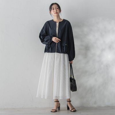 WEB限定】2WAYサーブルクロス撥水ブルゾン | Droite