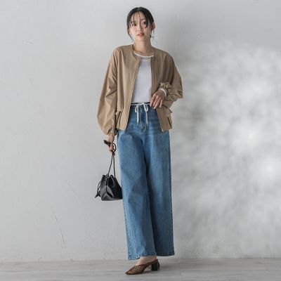 WEB限定】2WAYサーブルクロス撥水ブルゾン | Droite