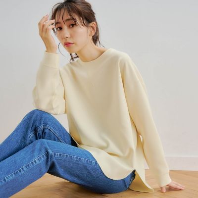 ＜Droite lautreamont (Women)＞ダブルクロスジョーゼットロンＴ≪手洗い可能≫