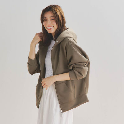 ＜Droite lautreamont (Women)＞軽量ダンボールジップパーカー≪洗濯機で洗える≫