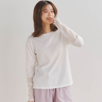 袖シアーロンT≪洗濯機で洗える≫ | Droite lautreamont (Women