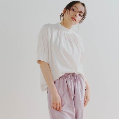 フロントギャザーカットソー≪洗濯機で洗える≫