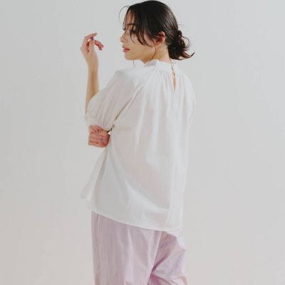 フロントギャザーカットソー≪洗濯機で洗える≫