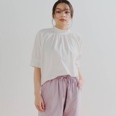 フロントギャザーカットソー≪洗濯機で洗える≫