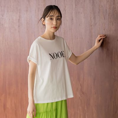 ＜Droite lautreamont (Women)＞ドライタッチコットンロゴＴシャツ