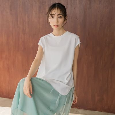 アクアスーティングジョーゼットプルオーバー≪洗濯機で洗える≫