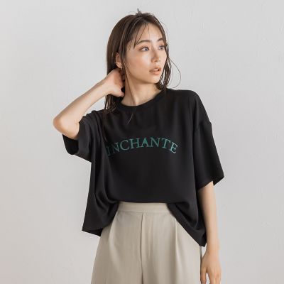 ＜Droite lautreamont (Women)＞【ＷＥＢ限定】ジョーゼットロゴプルオーバー≪手洗い可能≫