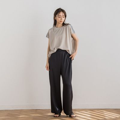 【ＷＥＢ限定】カットジョーゼット肩ラメプルオーバー≪手洗い可能≫