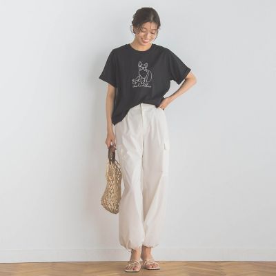 【ＷＥＢ限定】フレンチブルドッグ刺繍Ｔシャツ≪手洗い可能≫