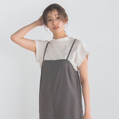 スムースハイネックＴシャツ≪手洗い可能≫