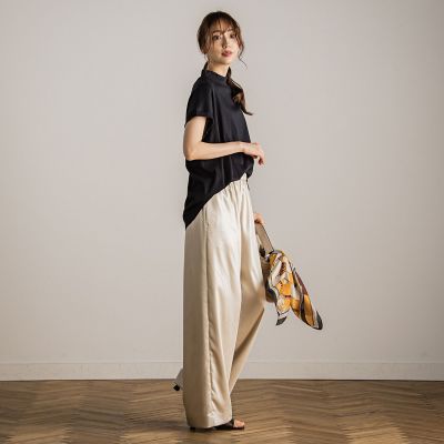 スムースハイネックＴシャツ≪手洗い可能≫