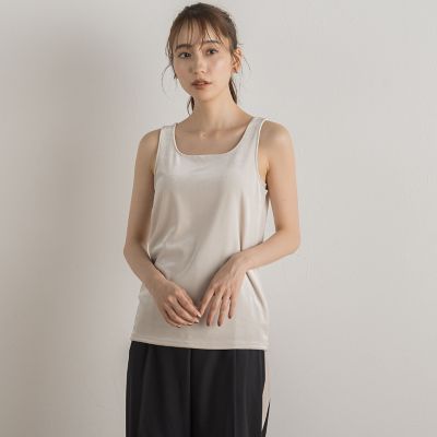 【カタログ掲載】スノーベロアタンクトップ≪手洗い可能≫