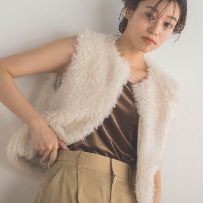 【カタログ掲載】スノーベロアタンクトップ≪手洗い可能≫