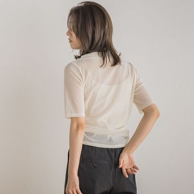シアーベロアドレープトップス≪手洗い可能≫