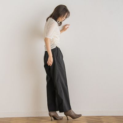 シアーベロアドレープトップス≪手洗い可能≫
