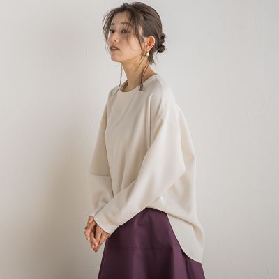 ダブルクロスジョーゼットプルオーバー≪手洗い可能≫