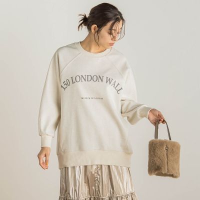 ＜Droite lautreamont (Women)＞【ＷＥＢ限定】圧縮起毛ラグランチュニック≪手洗い可能≫