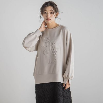 Droite lautreamont (Women)/ドロワットロートレアモン 【ＷＥＢ限定】エンボスロゴプルオーバー≪洗濯機で洗える≫