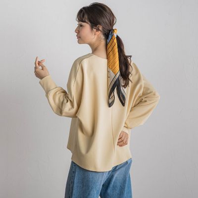 ＜Droite lautreamont (Women)＞ブークレダンボールプルオーバー≪洗濯機で洗える≫